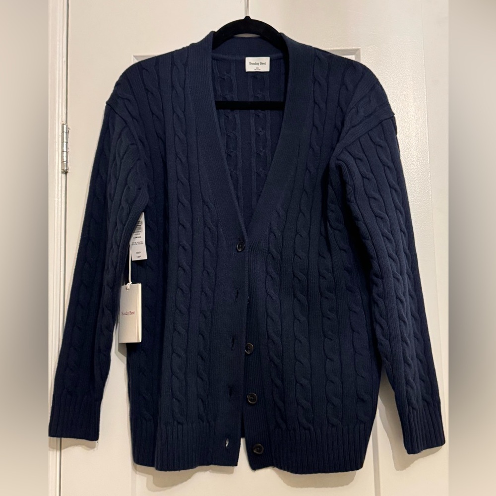 NWT Aritzia - Sunday Best - Lamora Cardigan - Total Eclipse - size XS